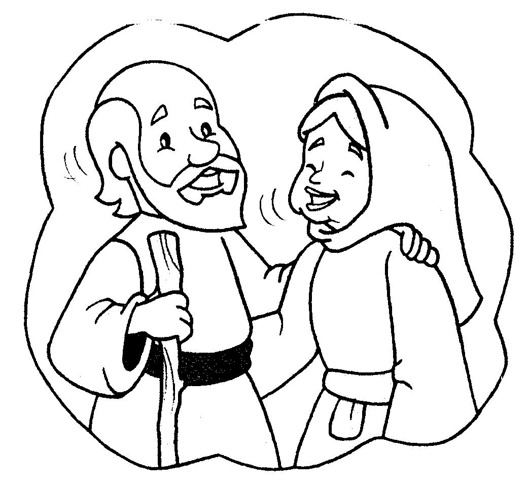 abraham and sarah and isaac coloring pages - photo #6